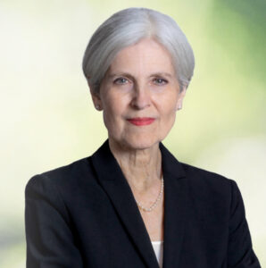 Dr. Jill Stein of the Green Party enthusiastically endorsed by the AADC in the nov. 5, 2024 presidential election